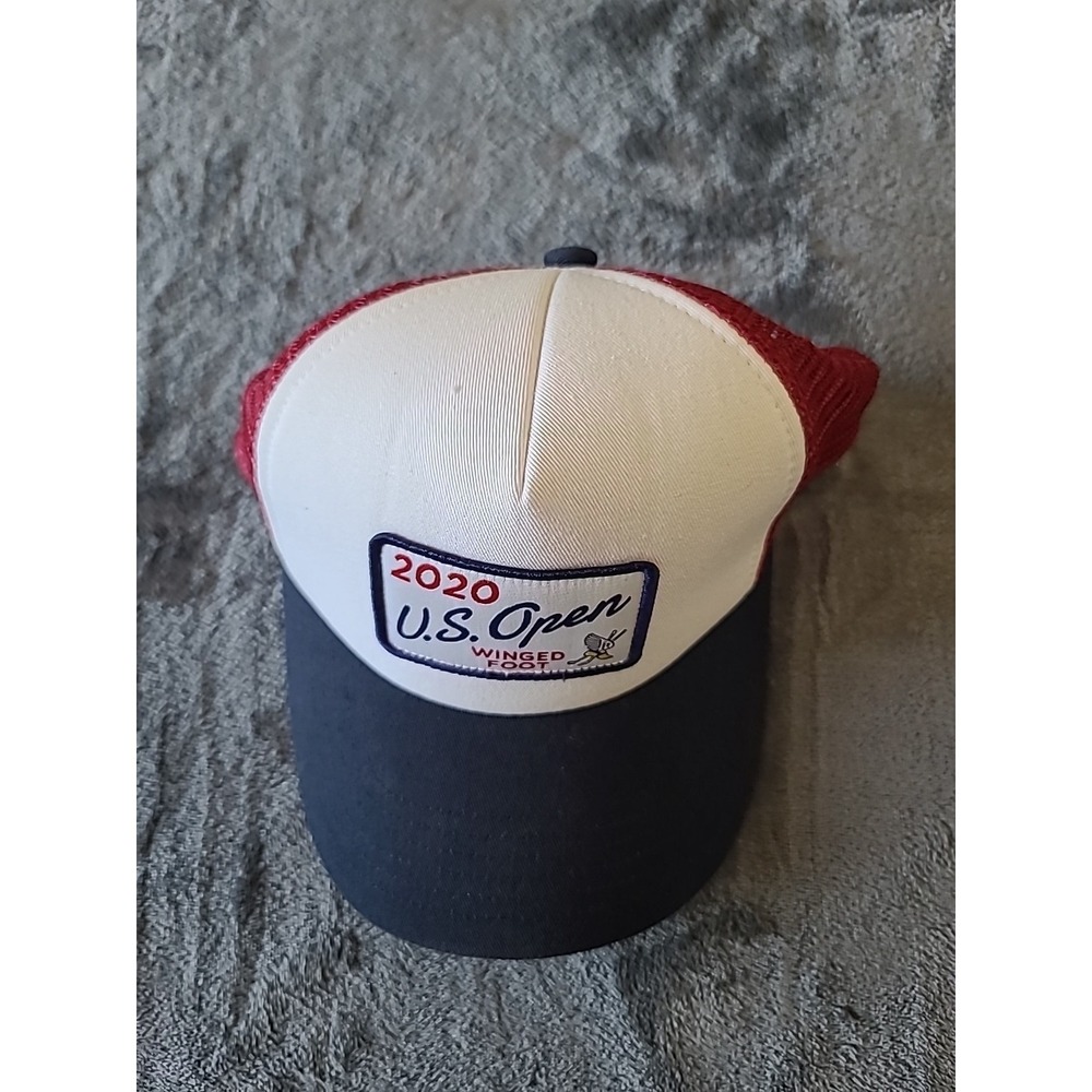 US Open Winged Foot Patch Golf Club Snapback Mesh Back Trucker Cap Adjustable - Picture 3 of 9
